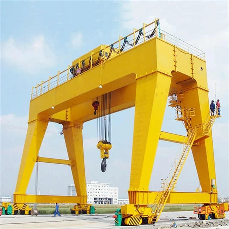 Od 30 ton do 500 ton dvojlôžkového portálového žeriavu.